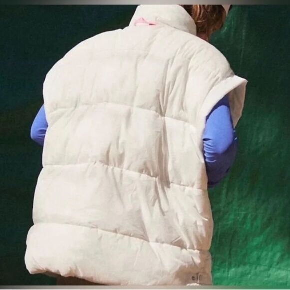 NWT Free People Movement In A Bubble Puffer Vest Painted White - Picture 3 of 11